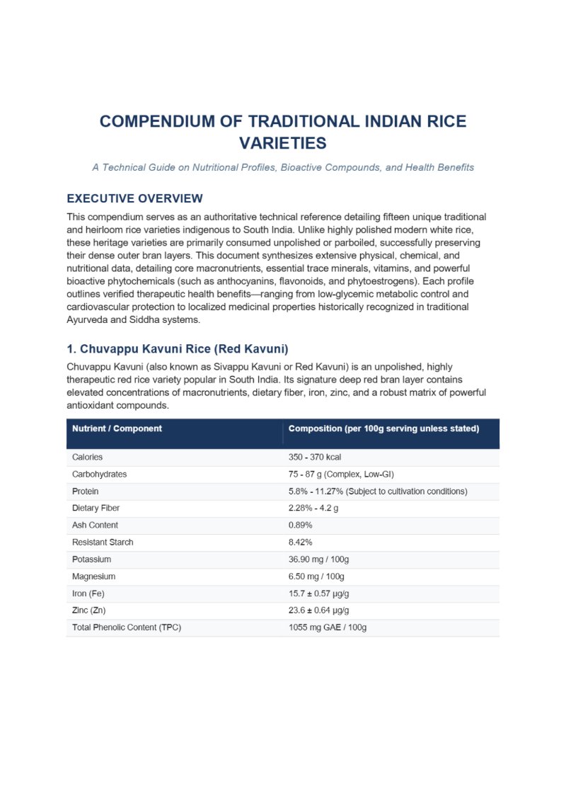 traditional indian rices — page 1