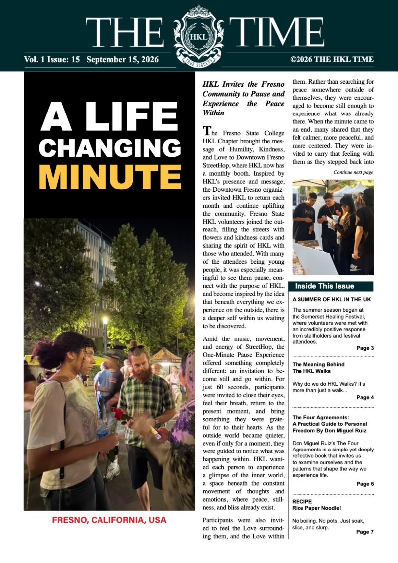 The HKL Time Vol 1 # 15 — page 1