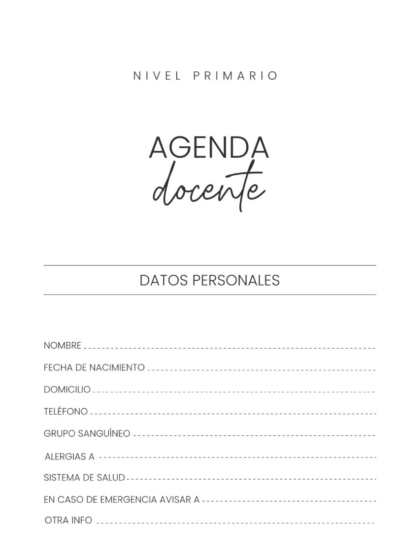 Agenda Docente Nivel Primario — page 3