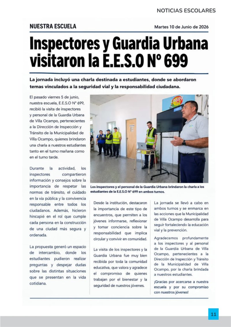 Revista Institucional EESO 699 — page 11