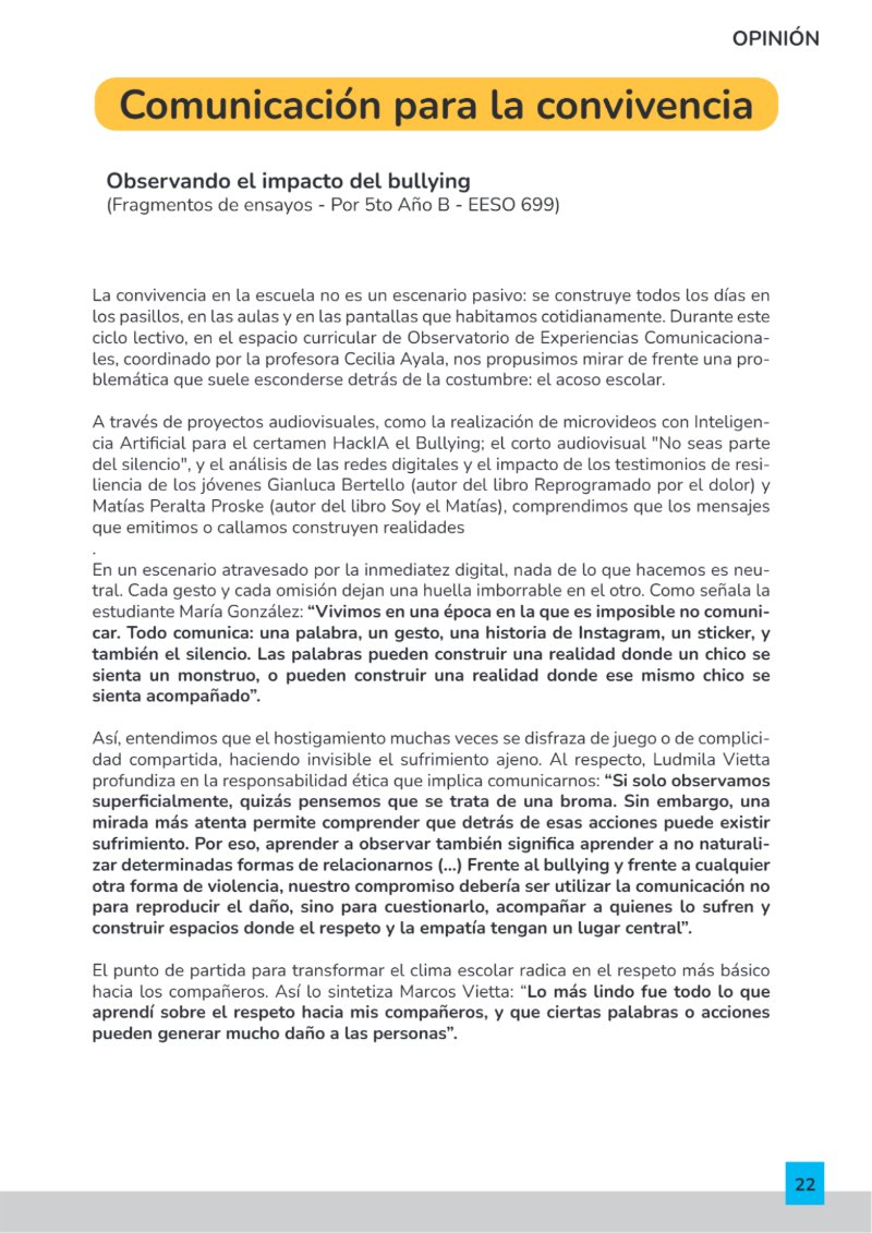 Revista Institucional EESO 699 — page 22