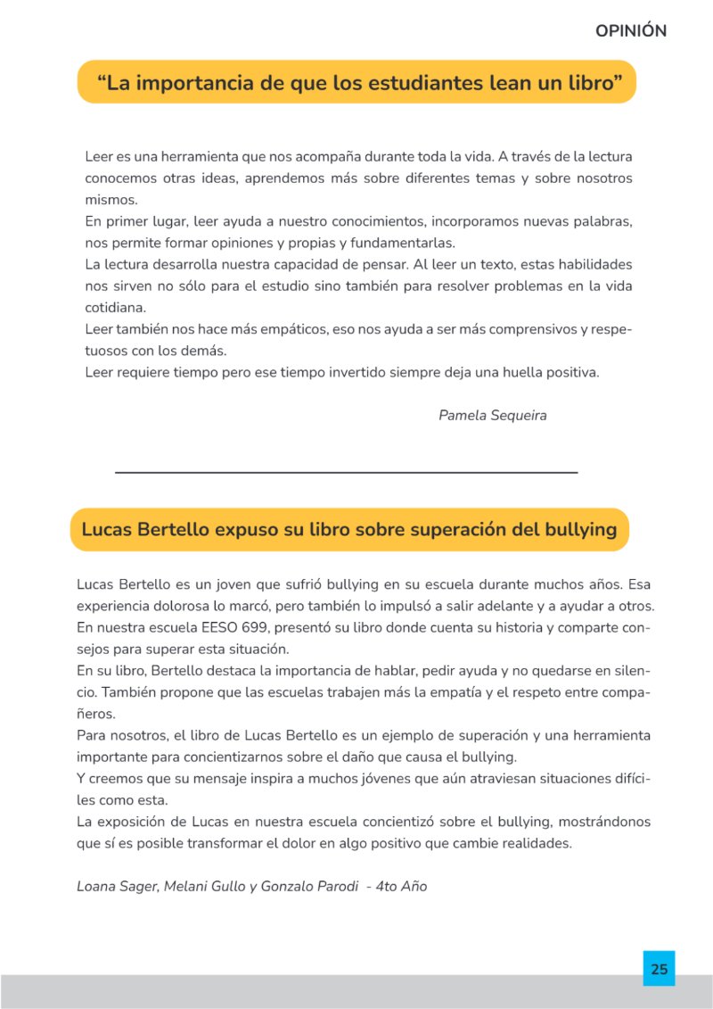 Revista Institucional EESO 699 — page 25