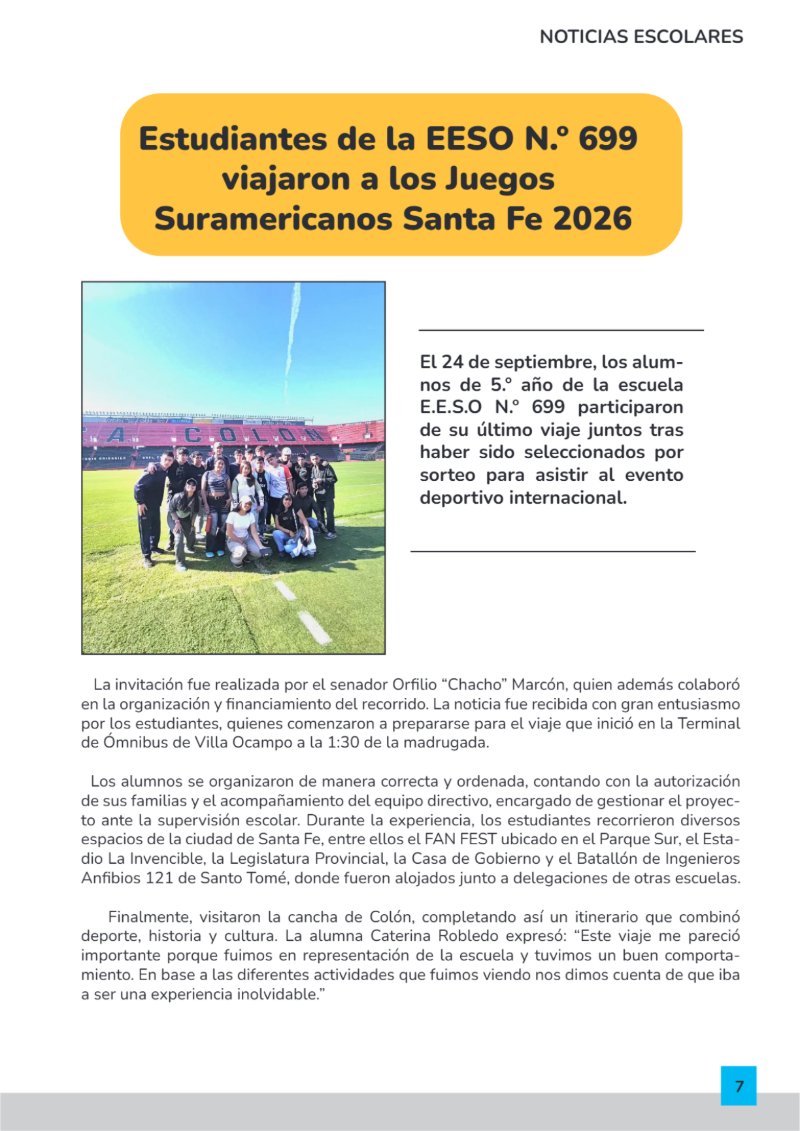 Revista Institucional EESO 699 — page 7