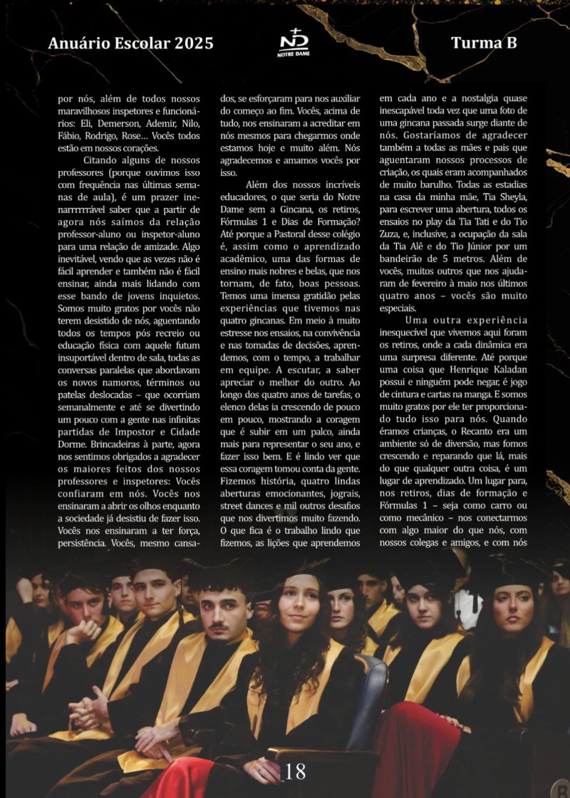 Anuário Notre Dame 2025 — page 18