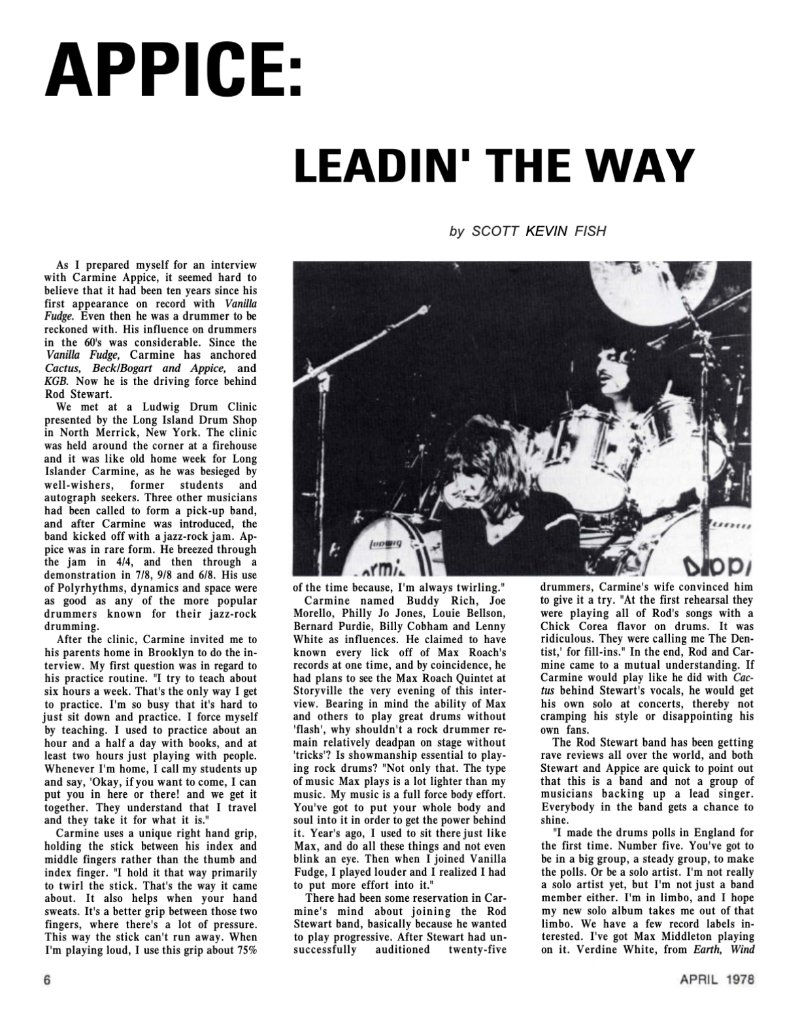 Modern Drummer - Carmine Appice — page 5