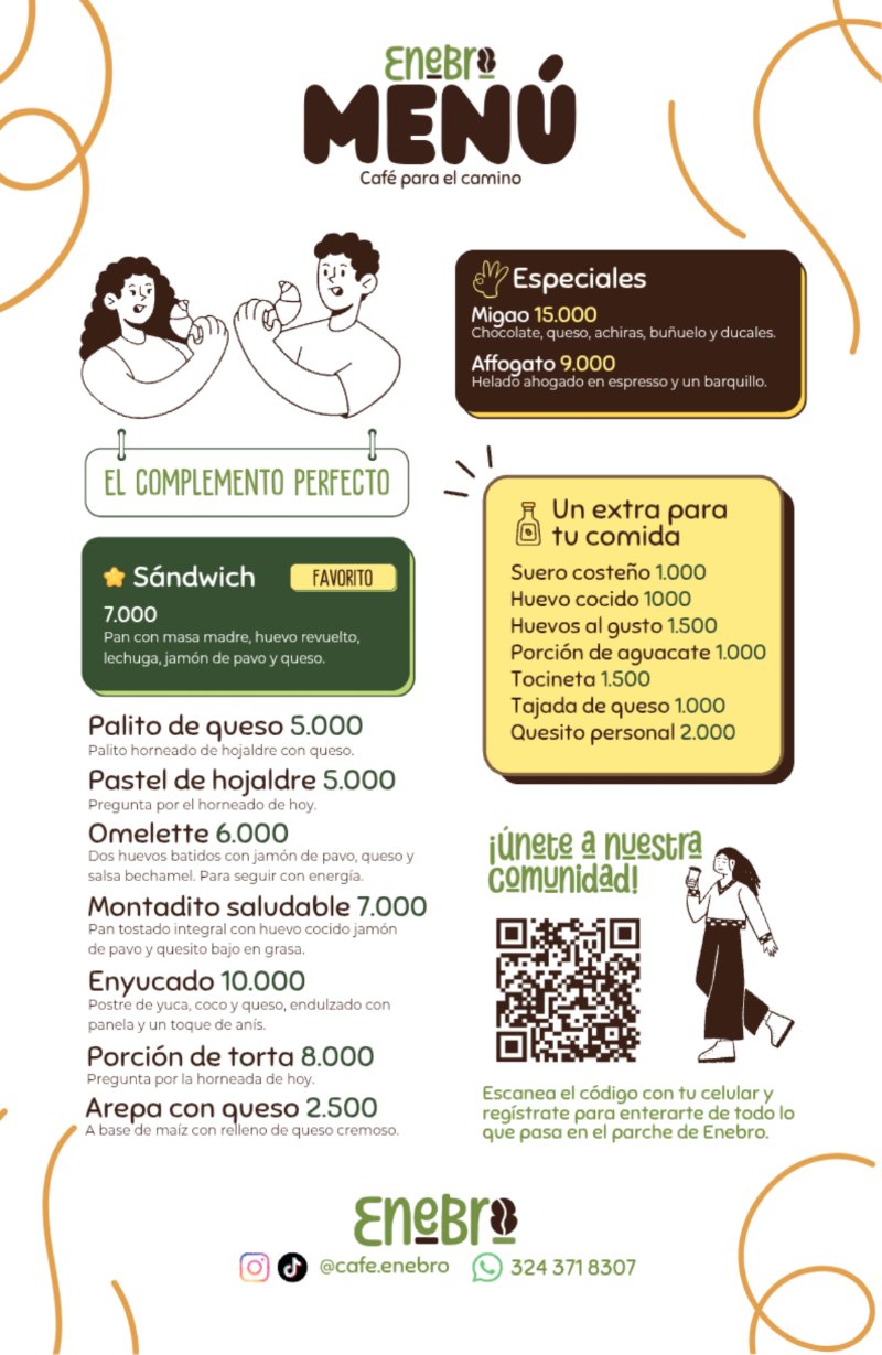 Menú - Enebro café — page 2