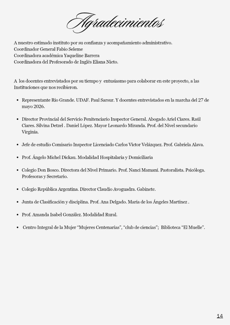 Revista Enseñar en el Fin del Mundo — page 16