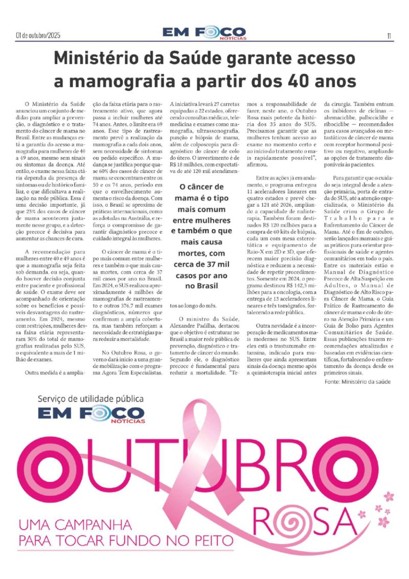 Jornal Em Foco - Edição 01 — page 11
