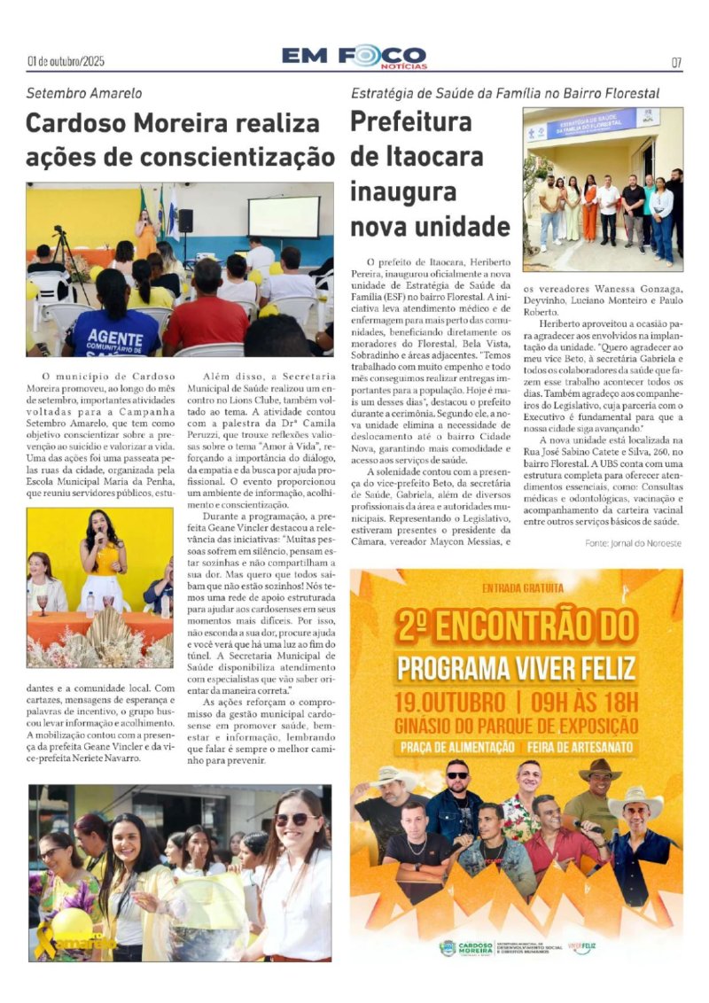 Jornal Em Foco - Edição 01 — page 7