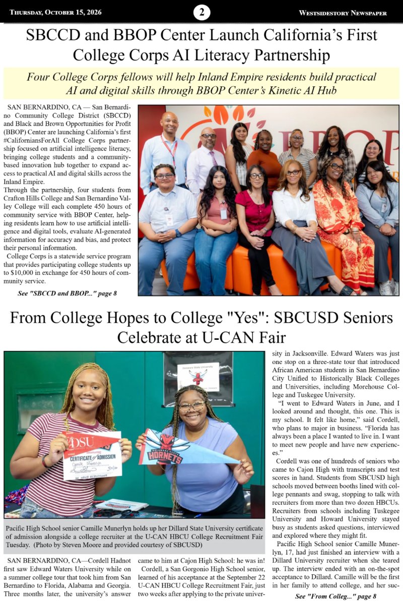Thursday, October 15 | Volume 40 No. 31 — page 2