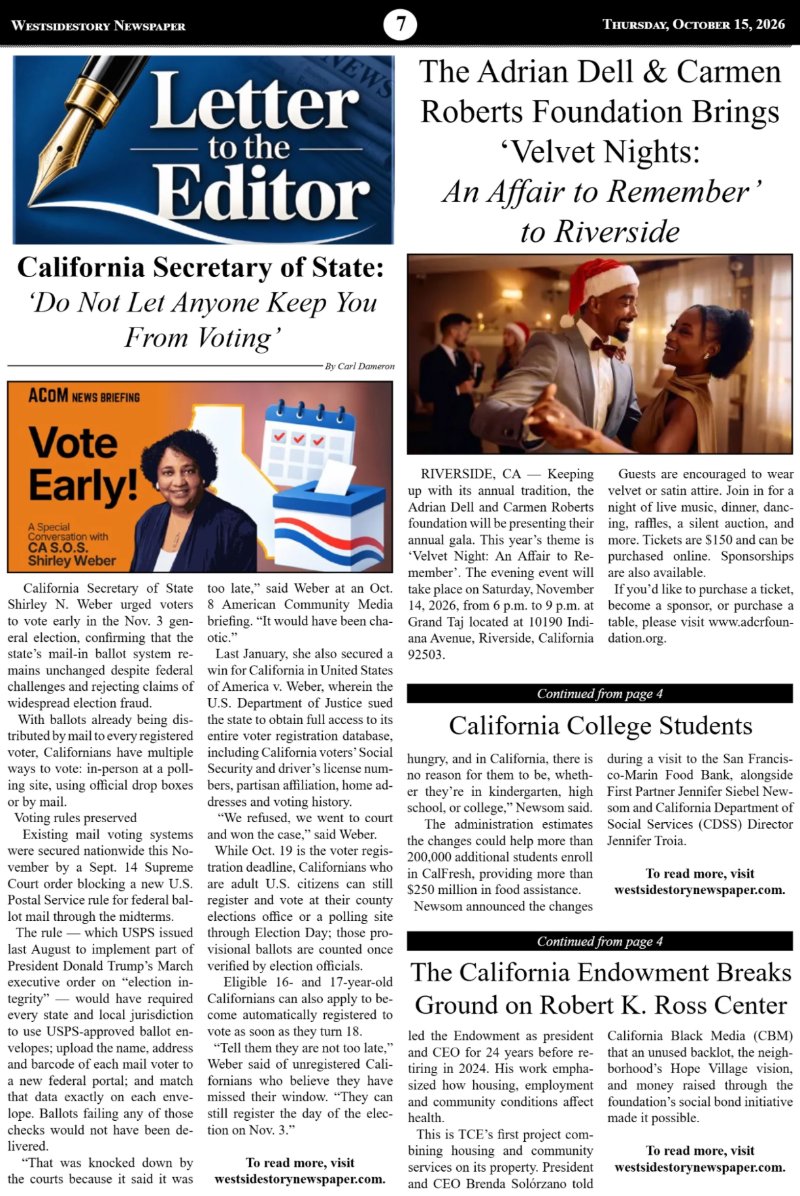 Thursday, October 15 | Volume 40 No. 31 — page 7