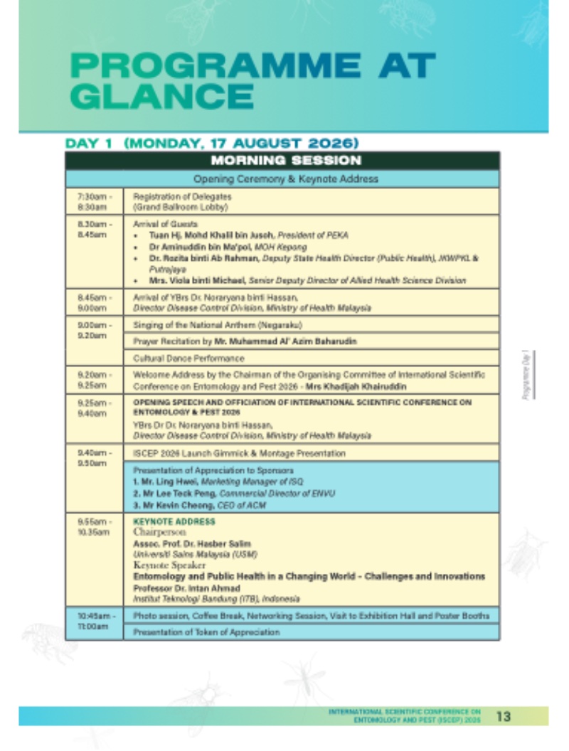 INTERNATIONAL SCIENTIFIC CONFERENCE ON ENTOMOLOGY AND PEST 2026 — page 14
