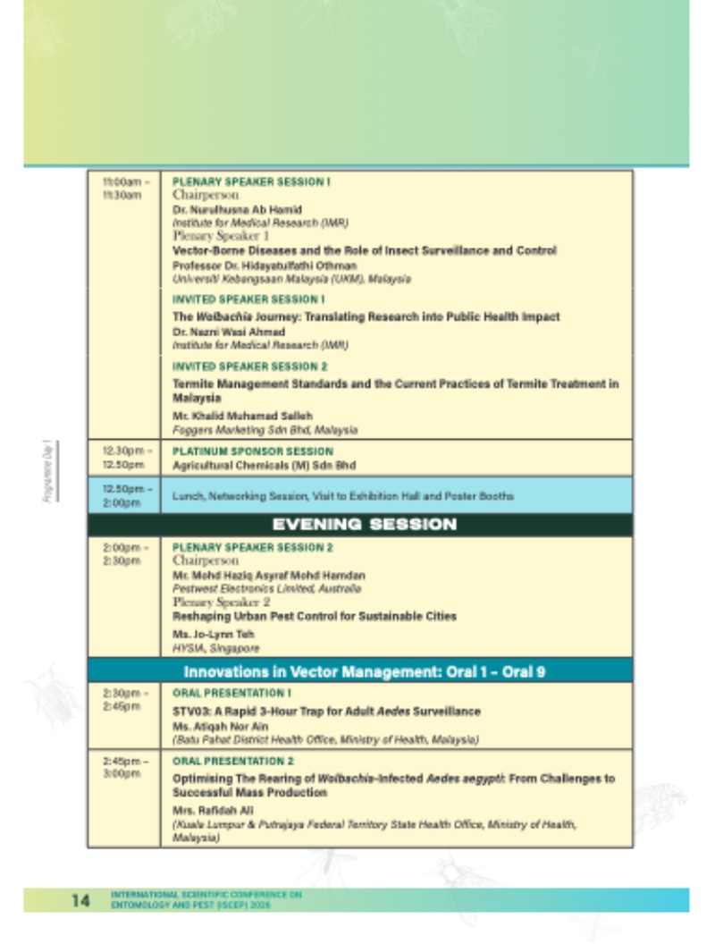 INTERNATIONAL SCIENTIFIC CONFERENCE ON ENTOMOLOGY AND PEST 2026 — page 15