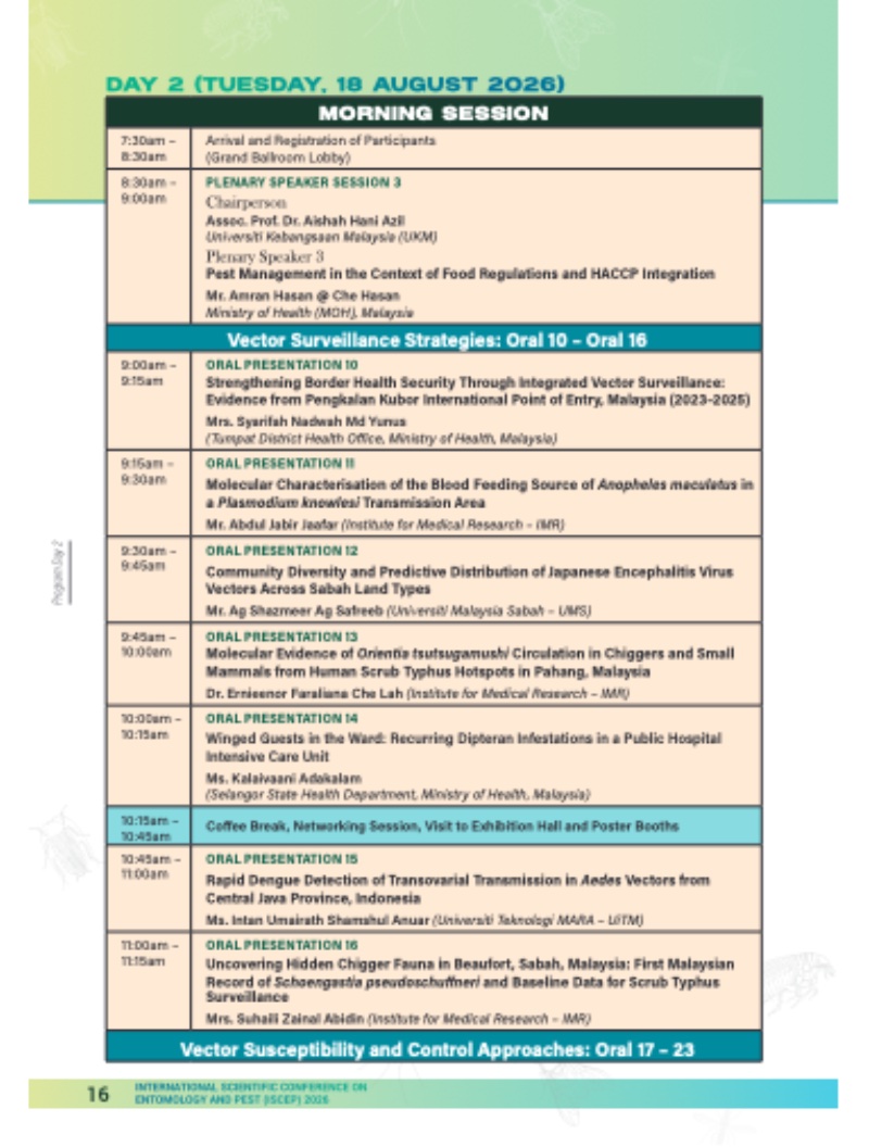 INTERNATIONAL SCIENTIFIC CONFERENCE ON ENTOMOLOGY AND PEST 2026 — page 17