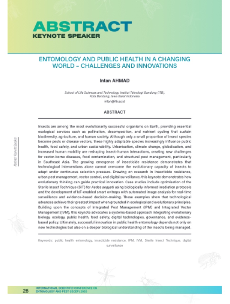 INTERNATIONAL SCIENTIFIC CONFERENCE ON ENTOMOLOGY AND PEST 2026 — page 27