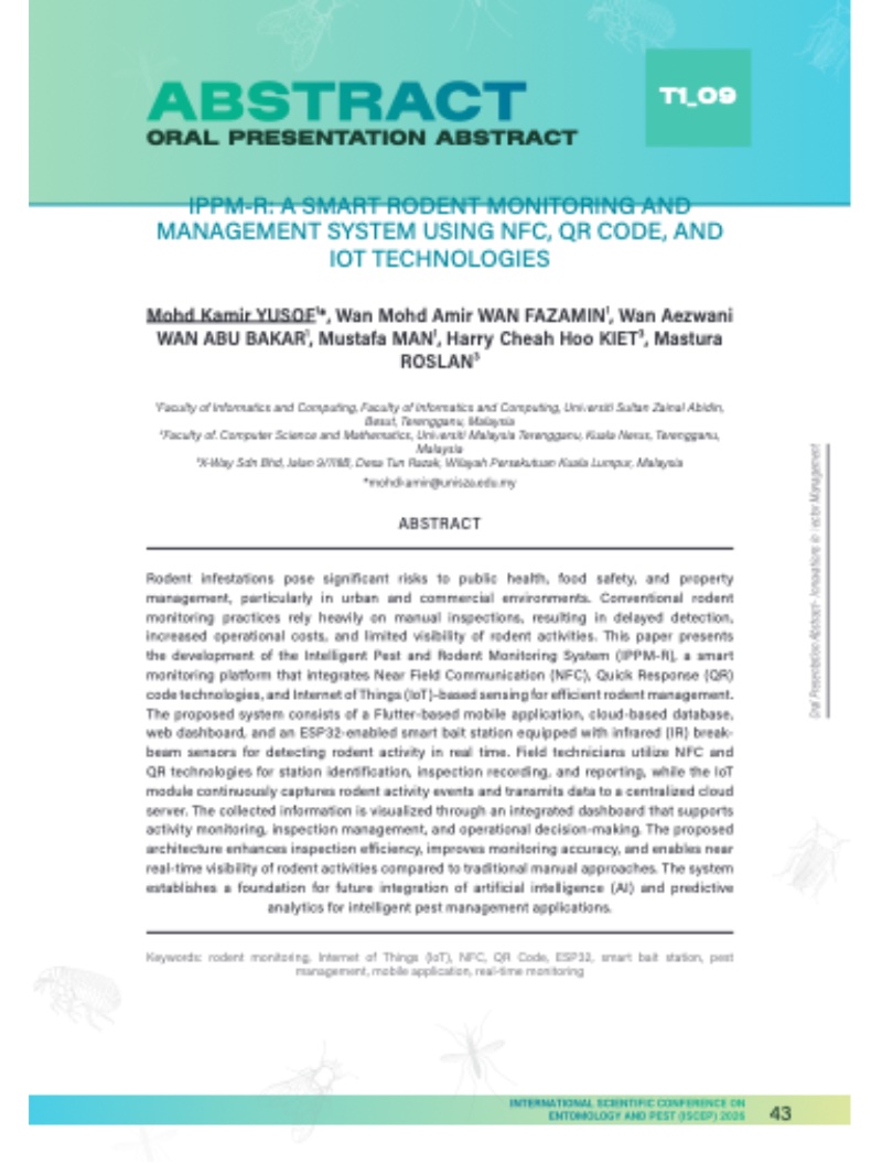INTERNATIONAL SCIENTIFIC CONFERENCE ON ENTOMOLOGY AND PEST 2026 — page 44