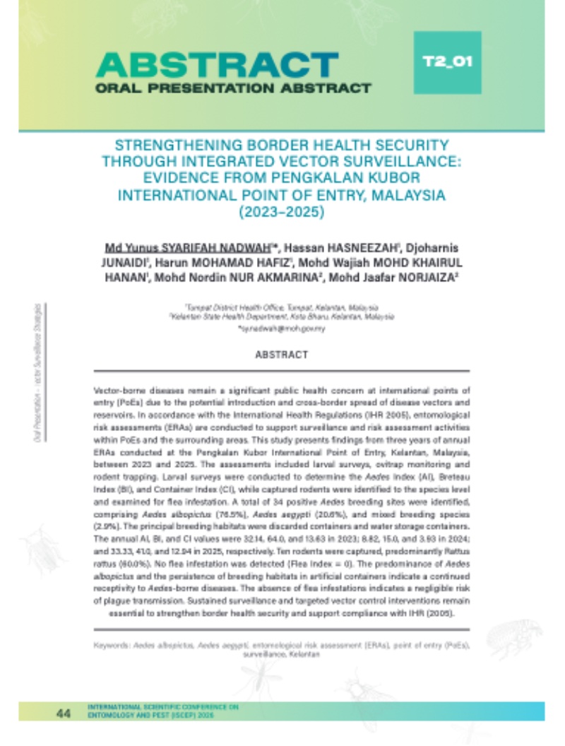 INTERNATIONAL SCIENTIFIC CONFERENCE ON ENTOMOLOGY AND PEST 2026 — page 45