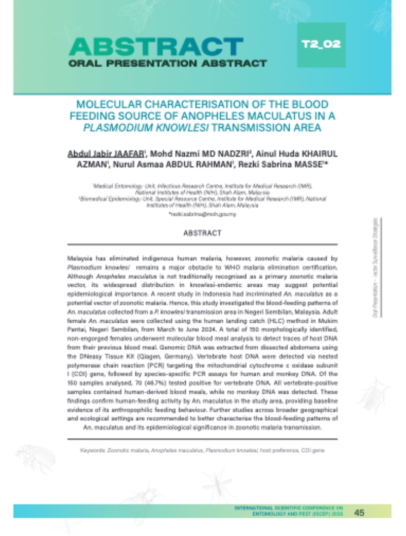 INTERNATIONAL SCIENTIFIC CONFERENCE ON ENTOMOLOGY AND PEST 2026 — page 46