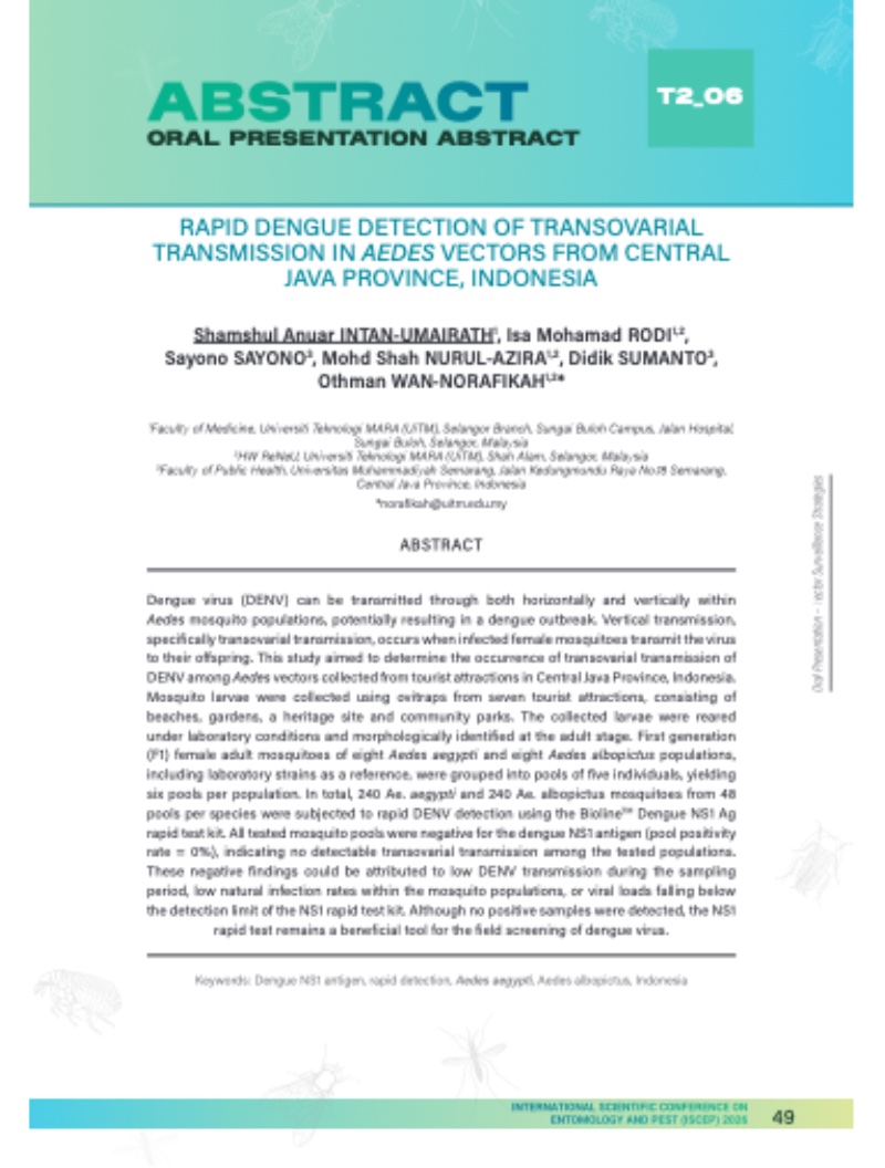 INTERNATIONAL SCIENTIFIC CONFERENCE ON ENTOMOLOGY AND PEST 2026 — page 50