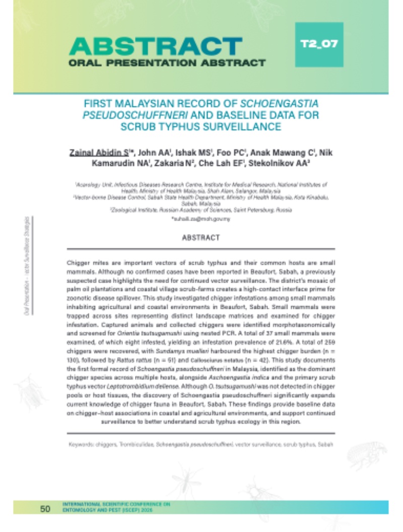 INTERNATIONAL SCIENTIFIC CONFERENCE ON ENTOMOLOGY AND PEST 2026 — page 51