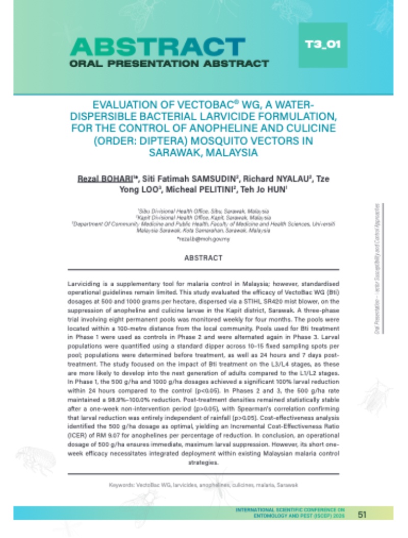 INTERNATIONAL SCIENTIFIC CONFERENCE ON ENTOMOLOGY AND PEST 2026 — page 52
