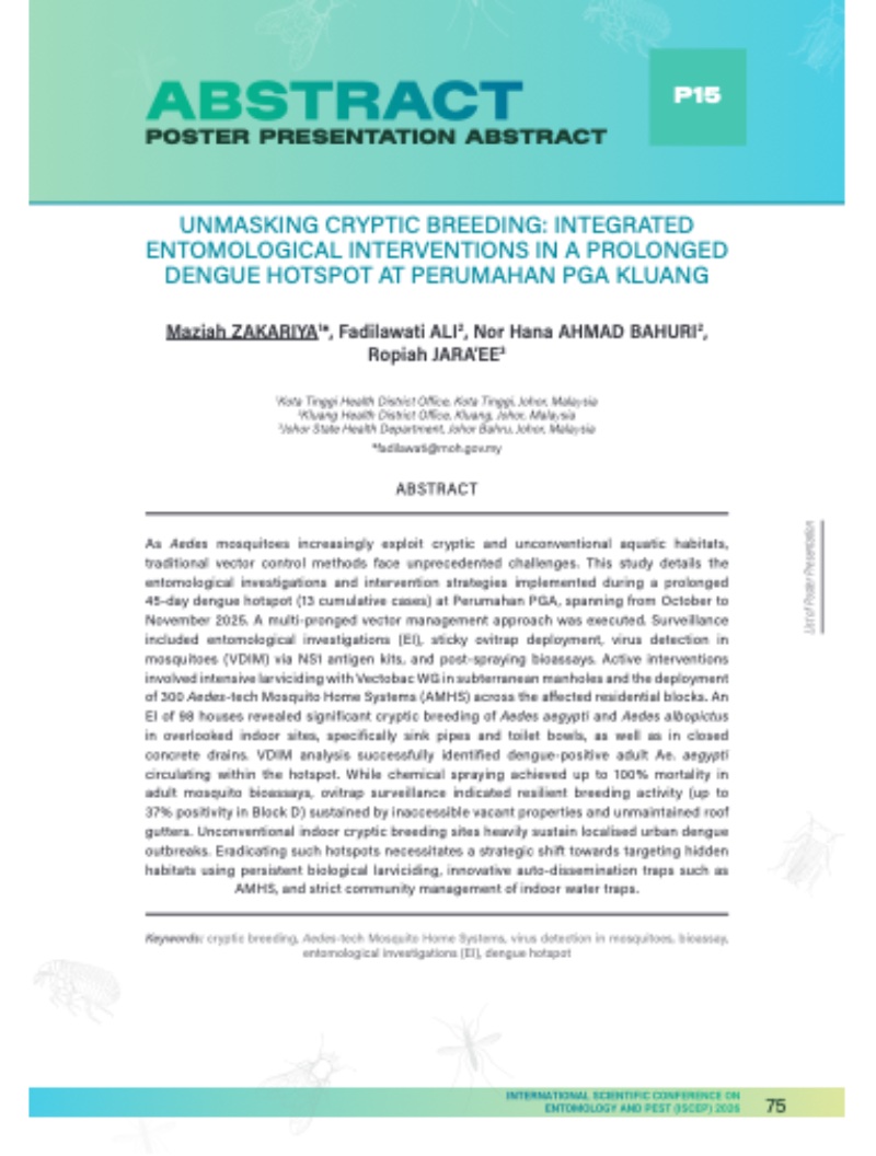 INTERNATIONAL SCIENTIFIC CONFERENCE ON ENTOMOLOGY AND PEST 2026 — page 76