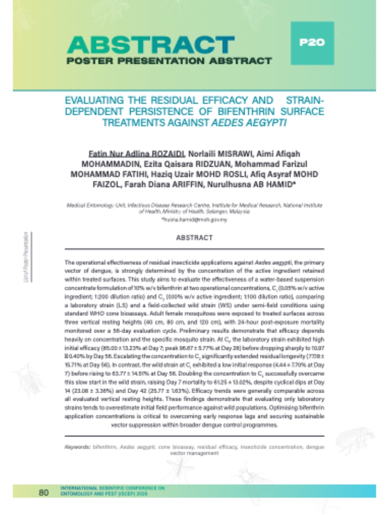 INTERNATIONAL SCIENTIFIC CONFERENCE ON ENTOMOLOGY AND PEST 2026 — page 81
