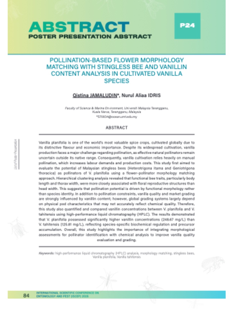 INTERNATIONAL SCIENTIFIC CONFERENCE ON ENTOMOLOGY AND PEST 2026 — page 85