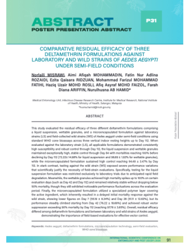 INTERNATIONAL SCIENTIFIC CONFERENCE ON ENTOMOLOGY AND PEST 2026 — page 92