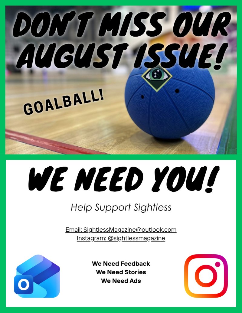 Sightless Magazine July Edition — page 16