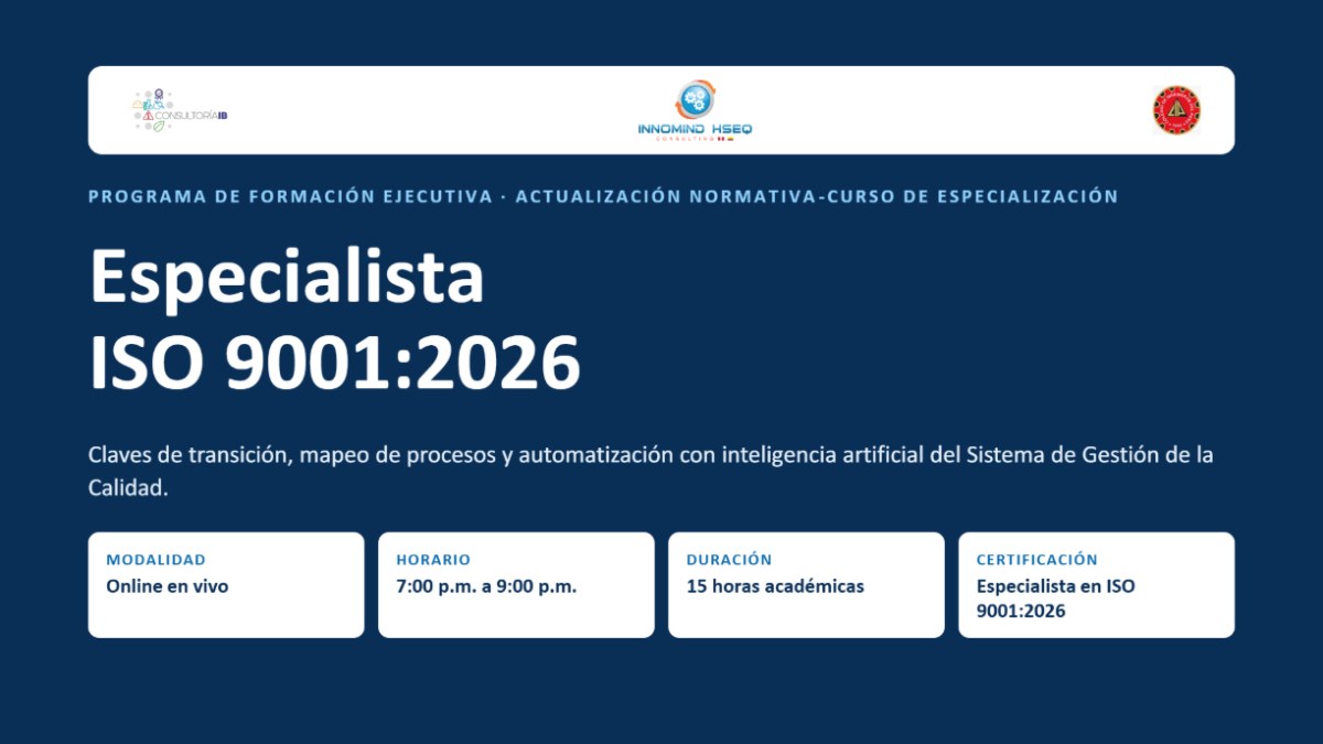 Brochure Especialista ISO 9001 2026