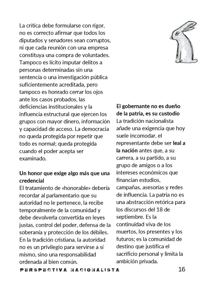 Perspectiva Nacionalista N1 — page 16
