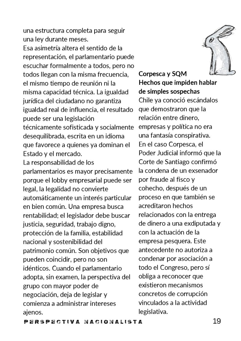 Perspectiva Nacionalista N1 — page 19