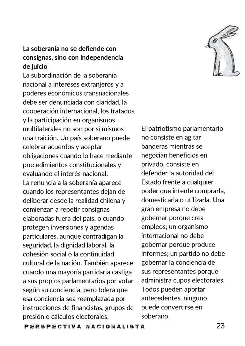 Perspectiva Nacionalista N1 — page 23