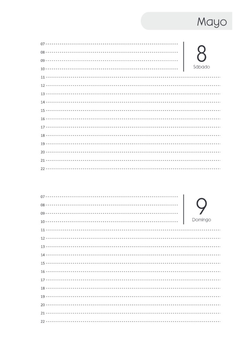 AGENDA DOS DIAS HORIZONTAL — page 101