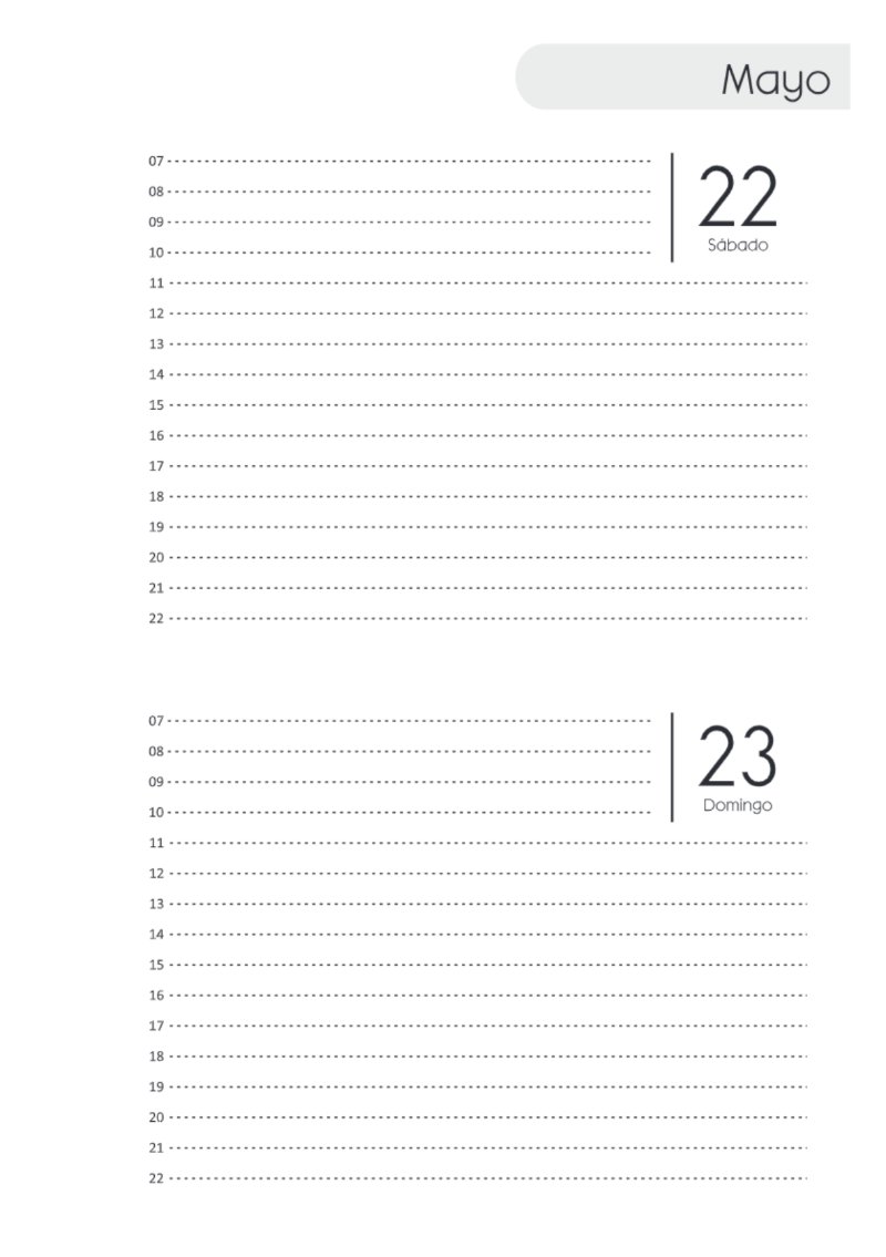 AGENDA DOS DIAS HORIZONTAL — page 109