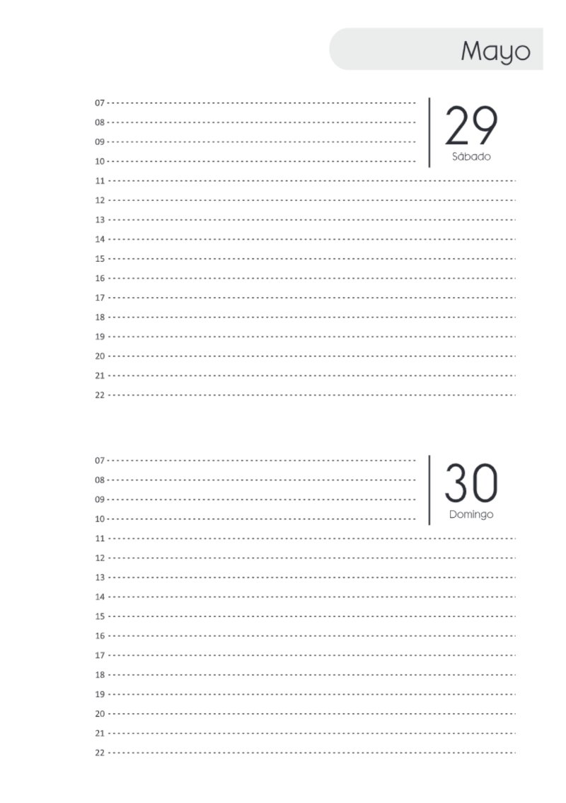 AGENDA DOS DIAS HORIZONTAL — page 113