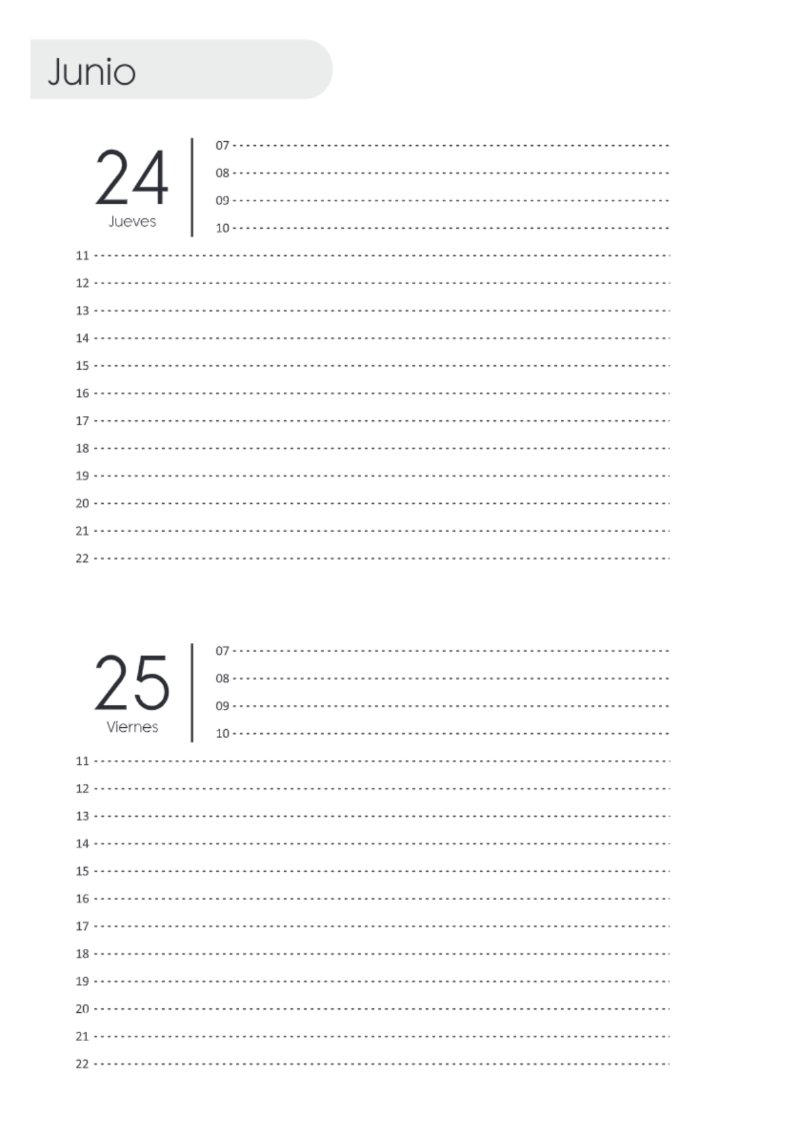 AGENDA DOS DIAS HORIZONTAL — page 130