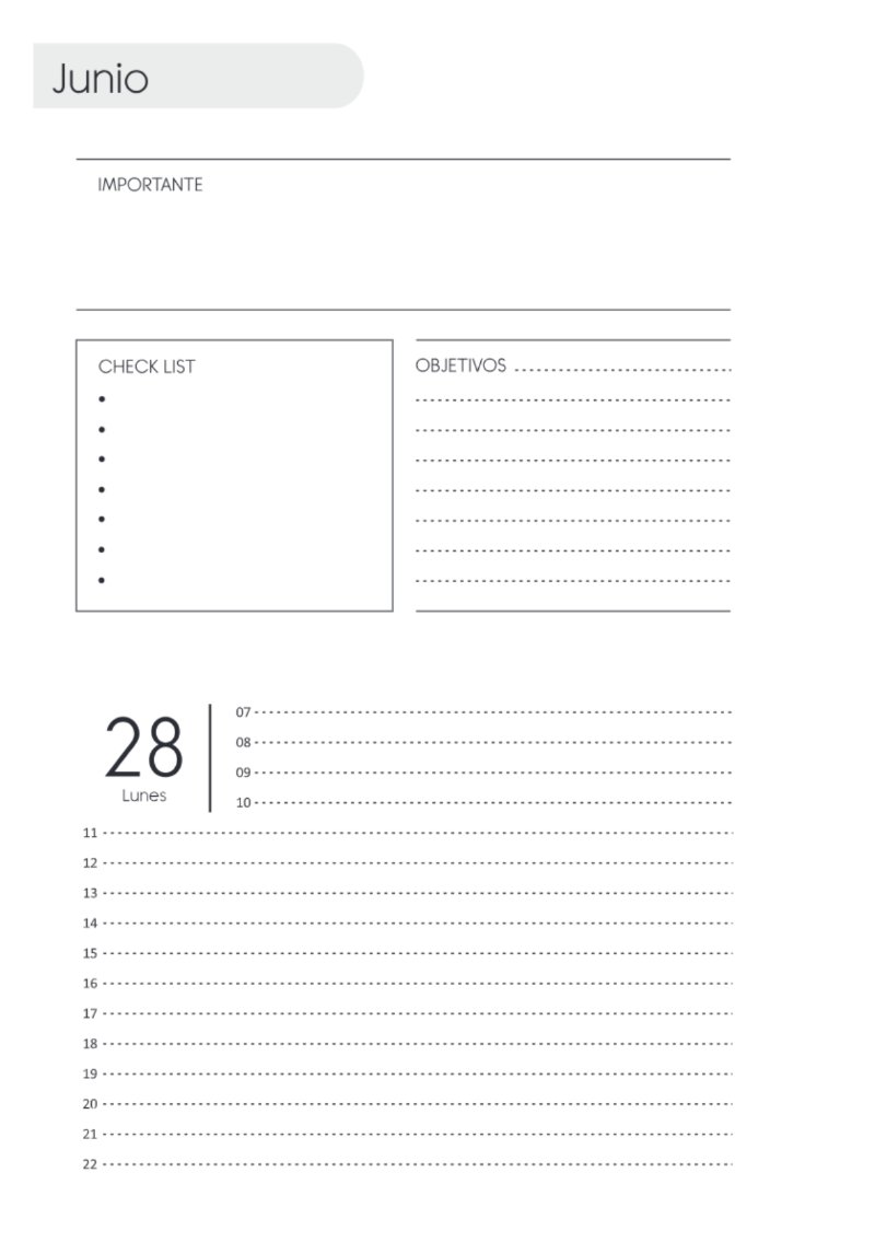 AGENDA DOS DIAS HORIZONTAL — page 132