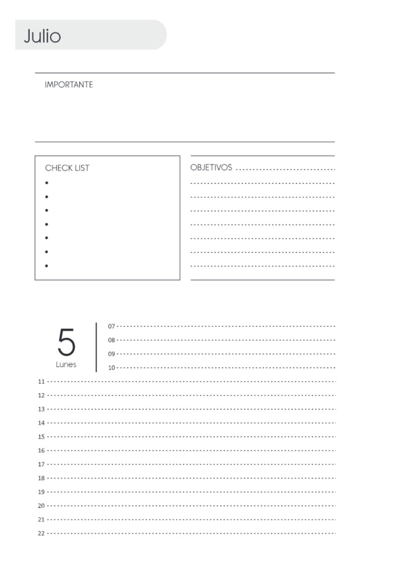AGENDA DOS DIAS HORIZONTAL — page 140