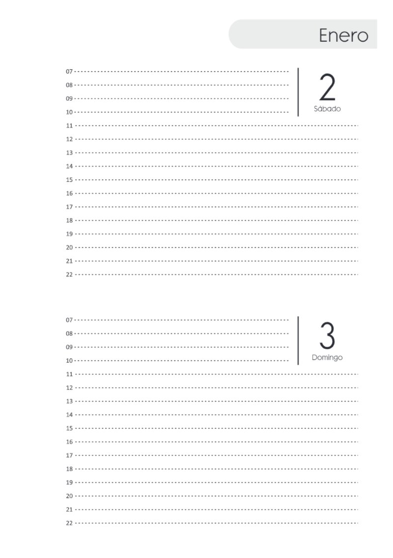 AGENDA DOS DIAS HORIZONTAL — page 15
