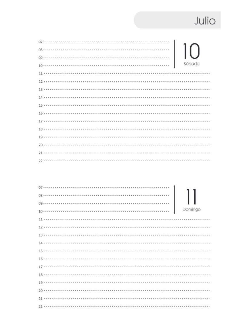 AGENDA DOS DIAS HORIZONTAL — page 143