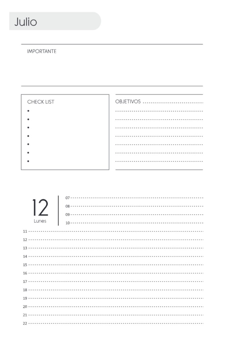 AGENDA DOS DIAS HORIZONTAL — page 144