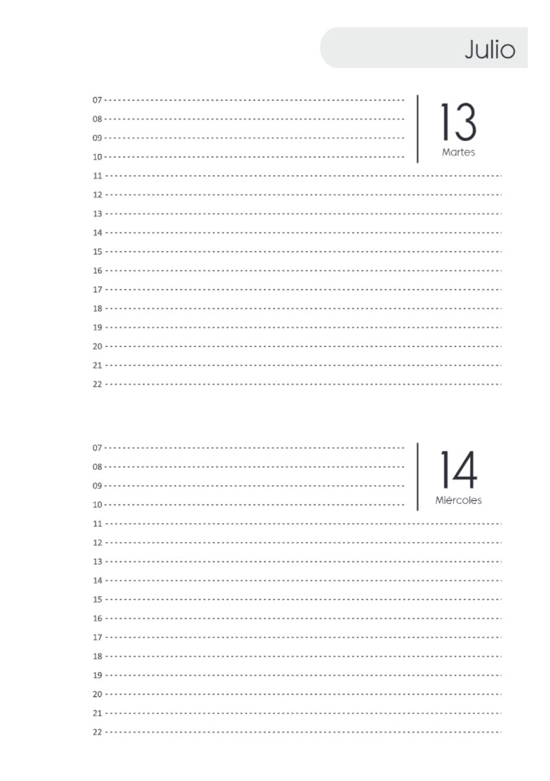 AGENDA DOS DIAS HORIZONTAL — page 145