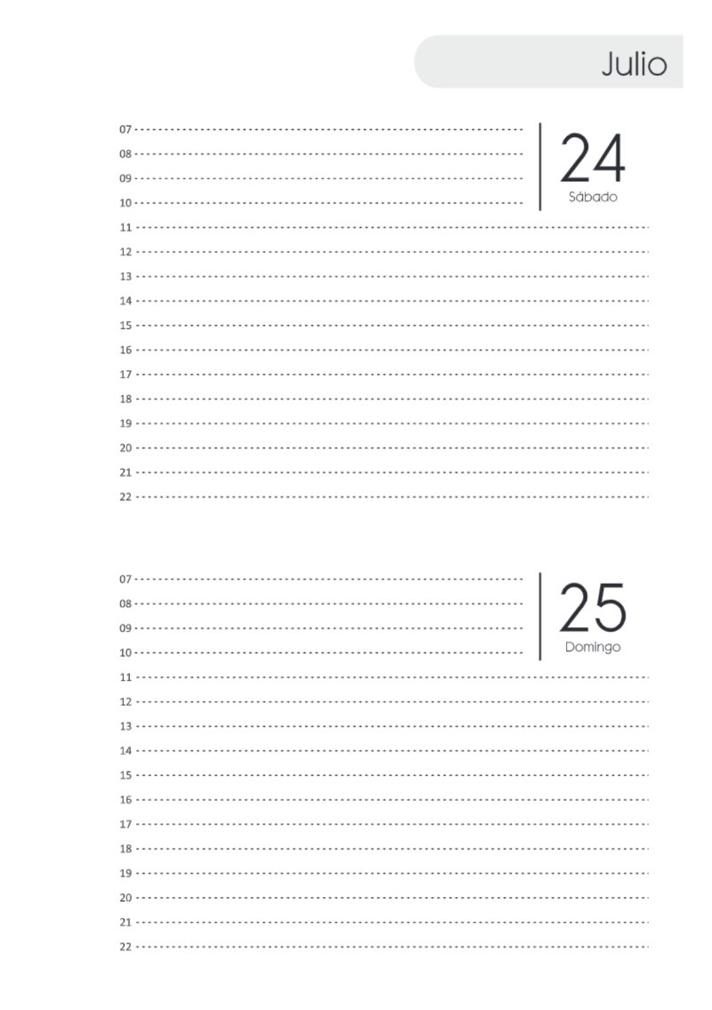 AGENDA DOS DIAS HORIZONTAL — page 151