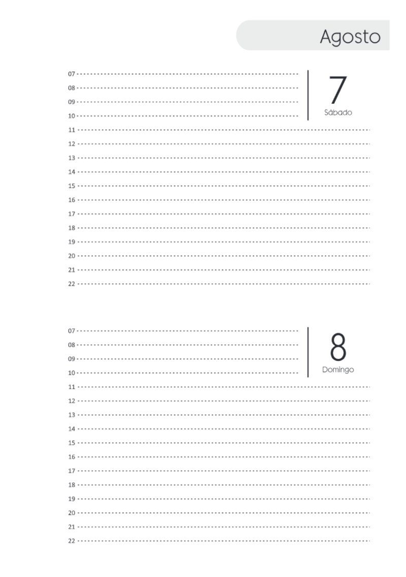 AGENDA DOS DIAS HORIZONTAL — page 163