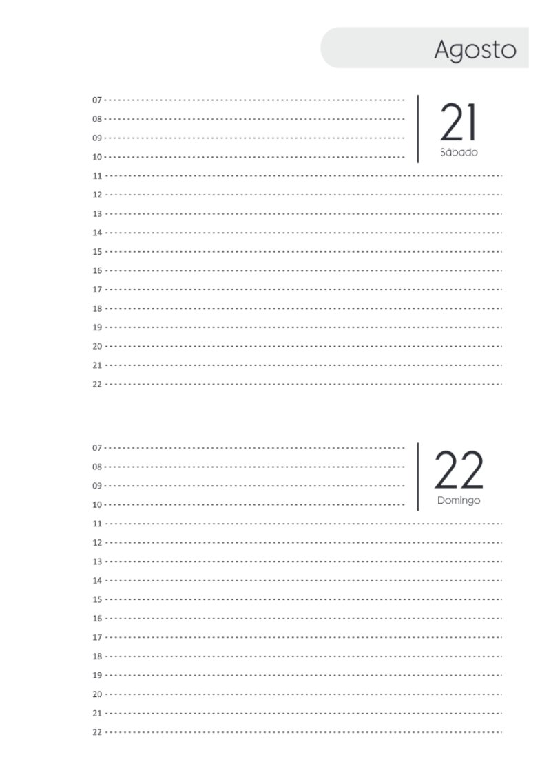 AGENDA DOS DIAS HORIZONTAL — page 171