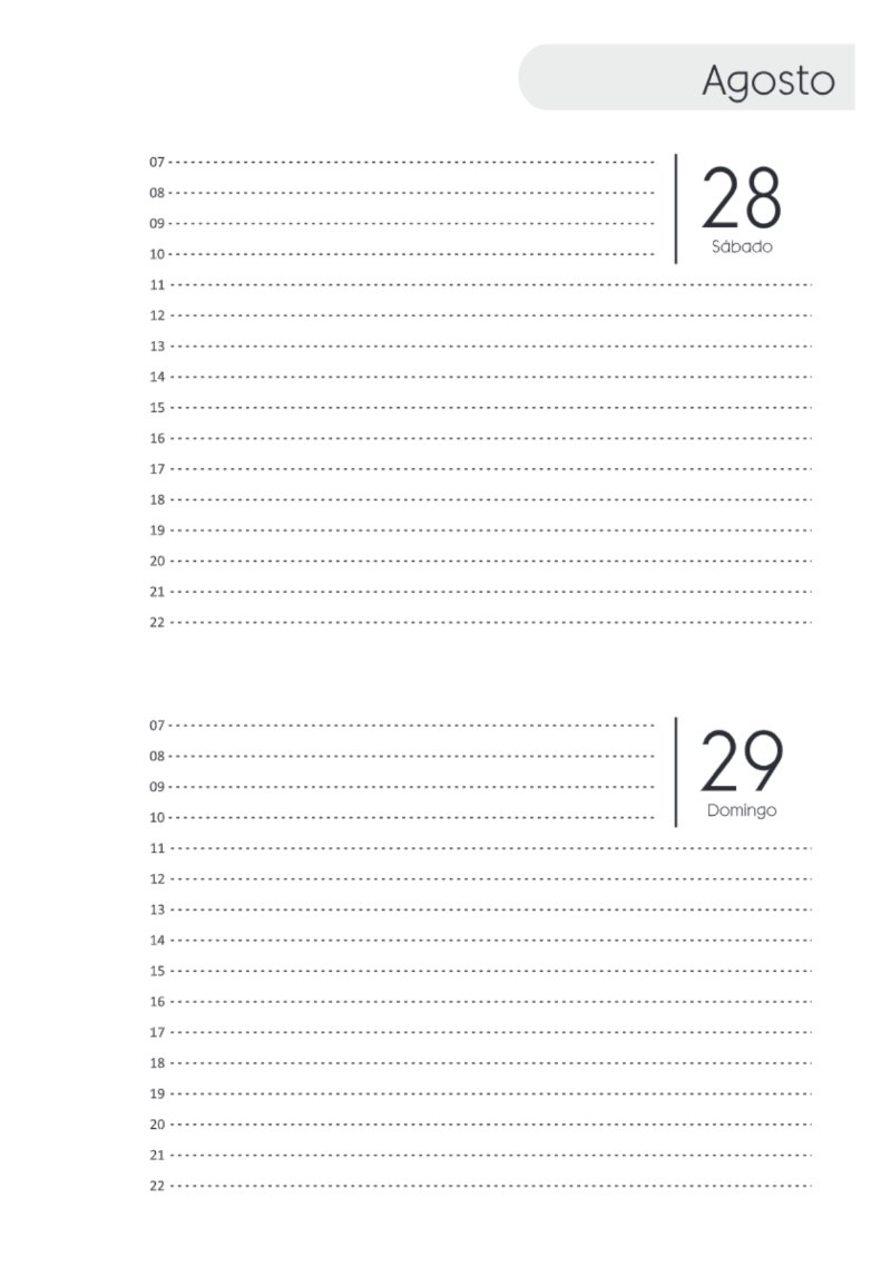 AGENDA DOS DIAS HORIZONTAL — page 175
