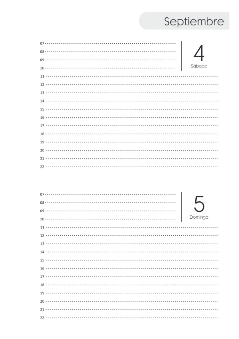 AGENDA DOS DIAS HORIZONTAL — page 183