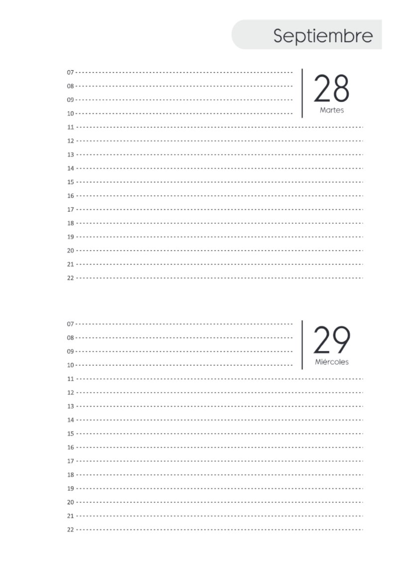 AGENDA DOS DIAS HORIZONTAL — page 197